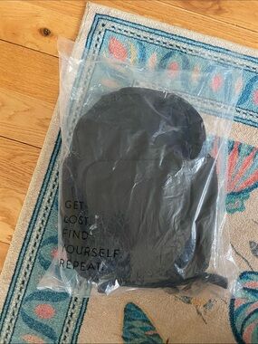 BEIS Black North South Backpack NWT
